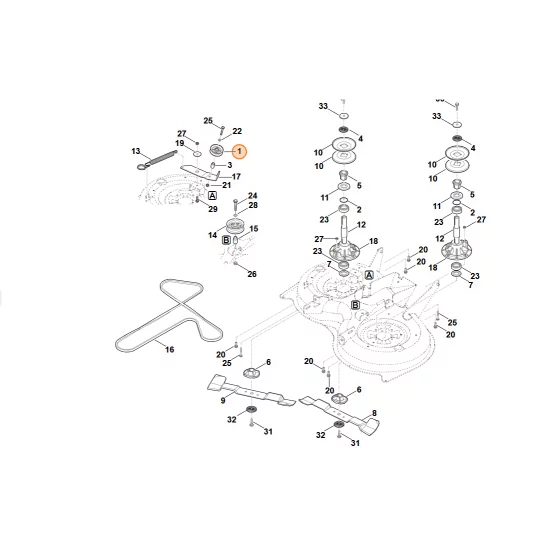 STIHL  Krążek prowadzący 6170 760 6615